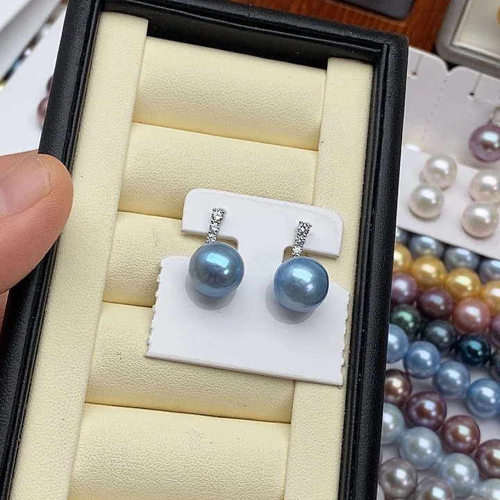 银S925镶嵌颈饰淡水珍珠