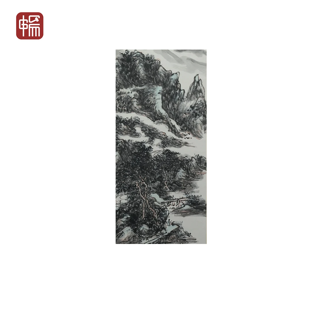 T239 近现代《江山如画》虹叟95*36(3.07)  纸本立轴  FL