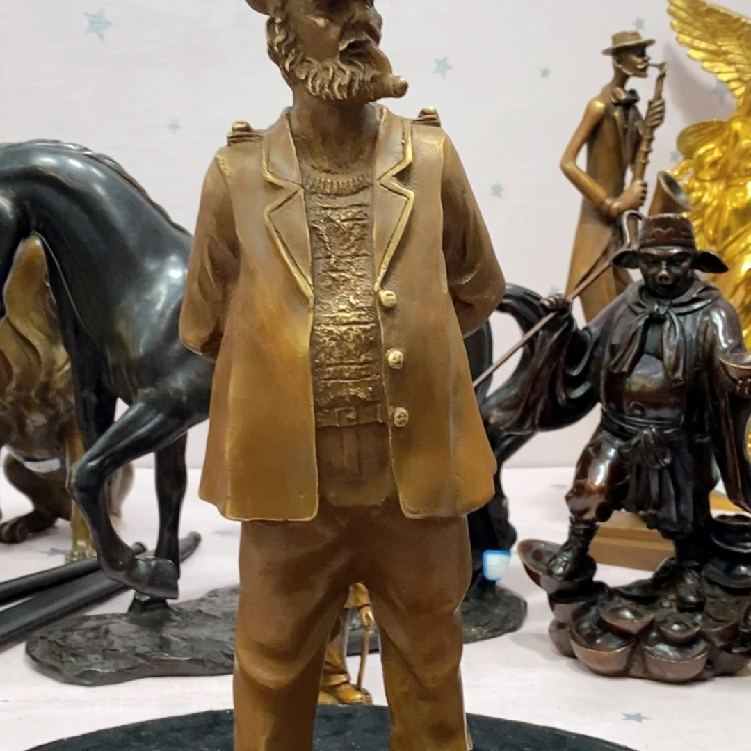 黄铜材质，水手摆件