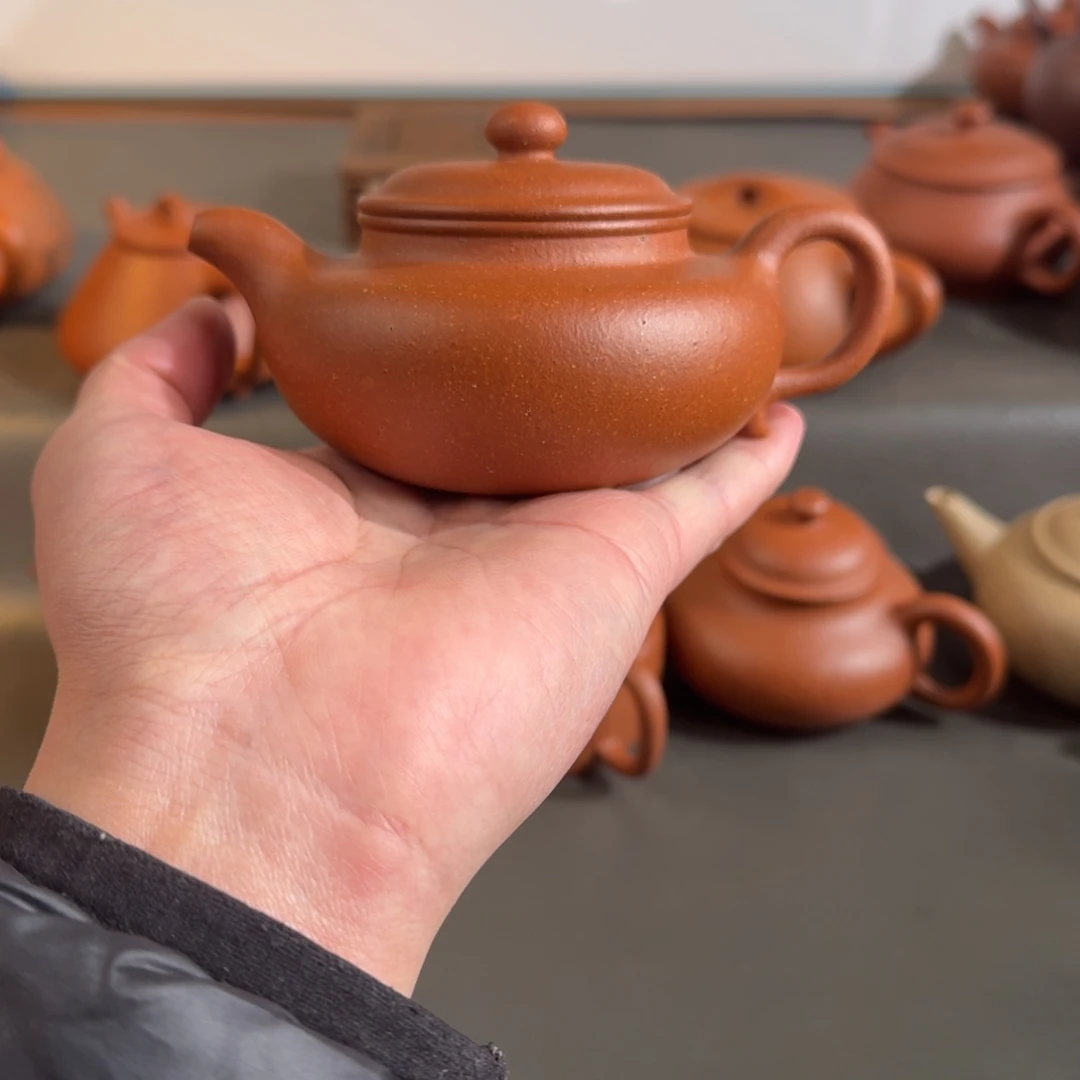 茶壶紫砂全手工制作红降坡仿古