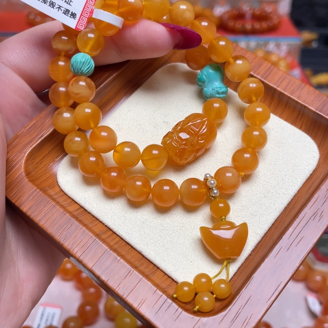 蜜蜡未镶嵌手链手串