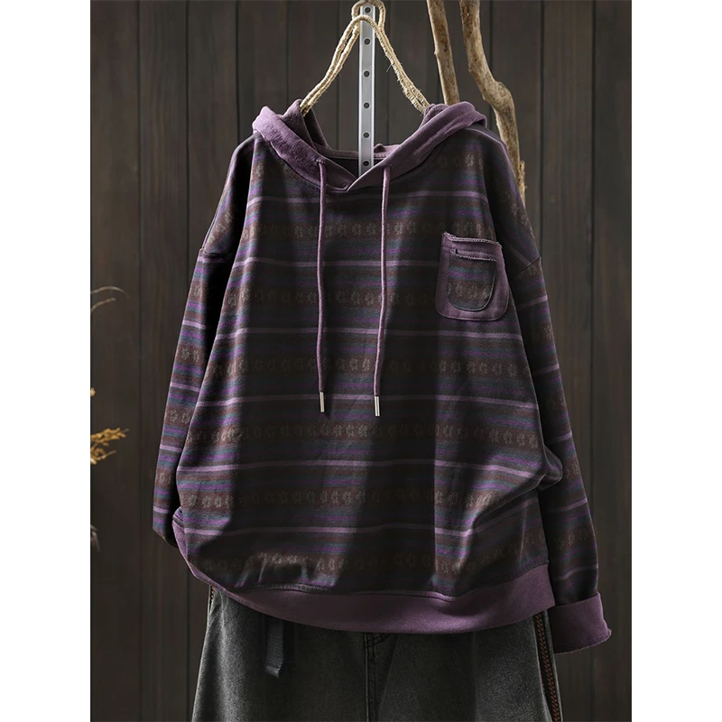 特大码300斤设计感小众条纹连帽卫衣男款春秋宽松显瘦休闲外套ins