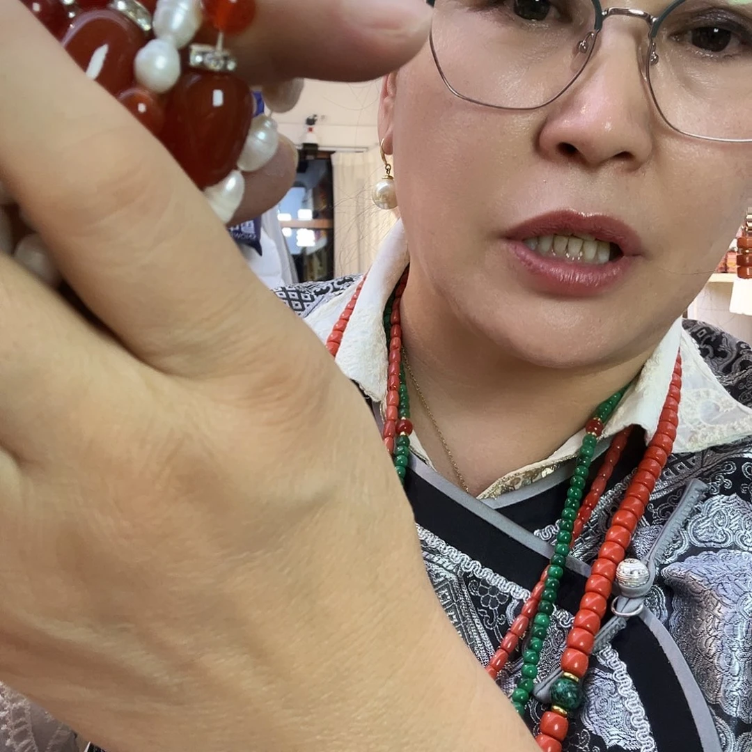 大红珍珠手链项链