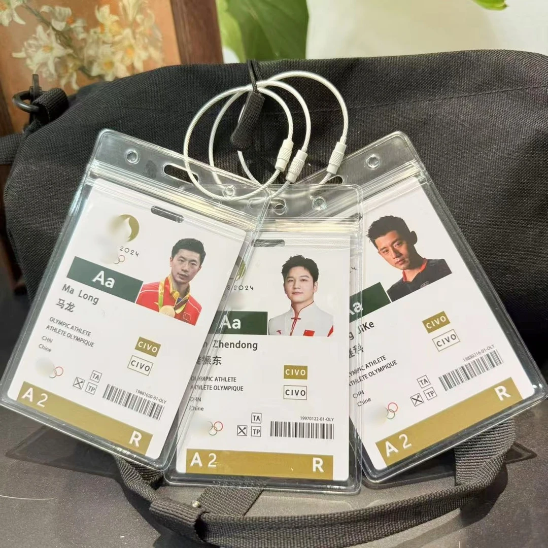 张继科樊振东高质量乒乓球参赛卡莎头挂件钥匙扣背包饰品球迷礼物