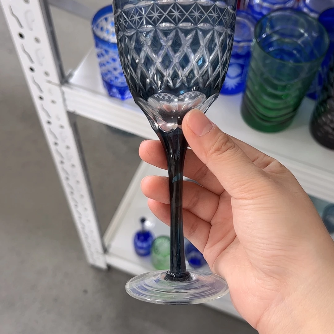 一***逼水晶玻璃高脚款微瑕一个