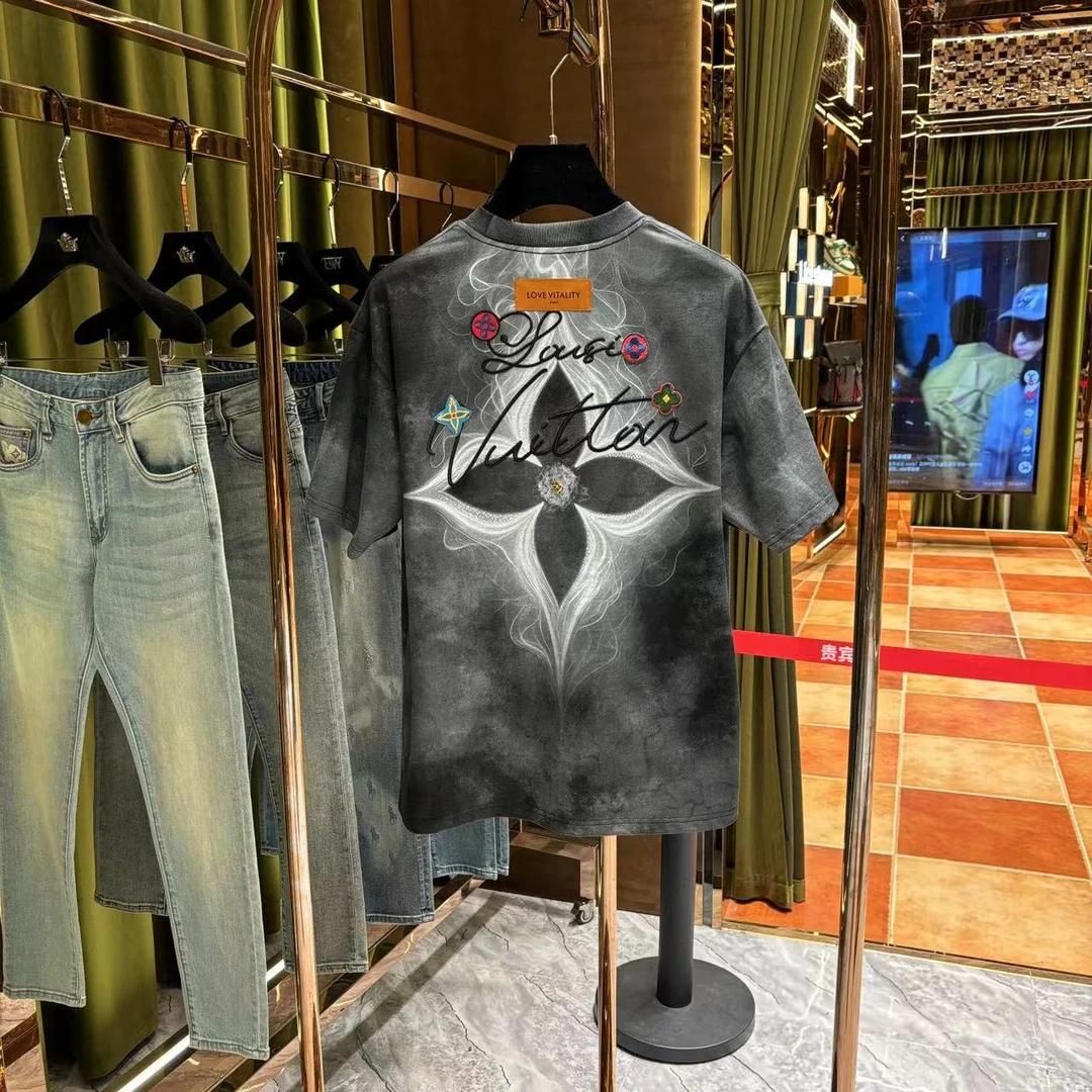 OP-DSX 2025夏季时尚百搭英伦风高端刺绣短袖25293