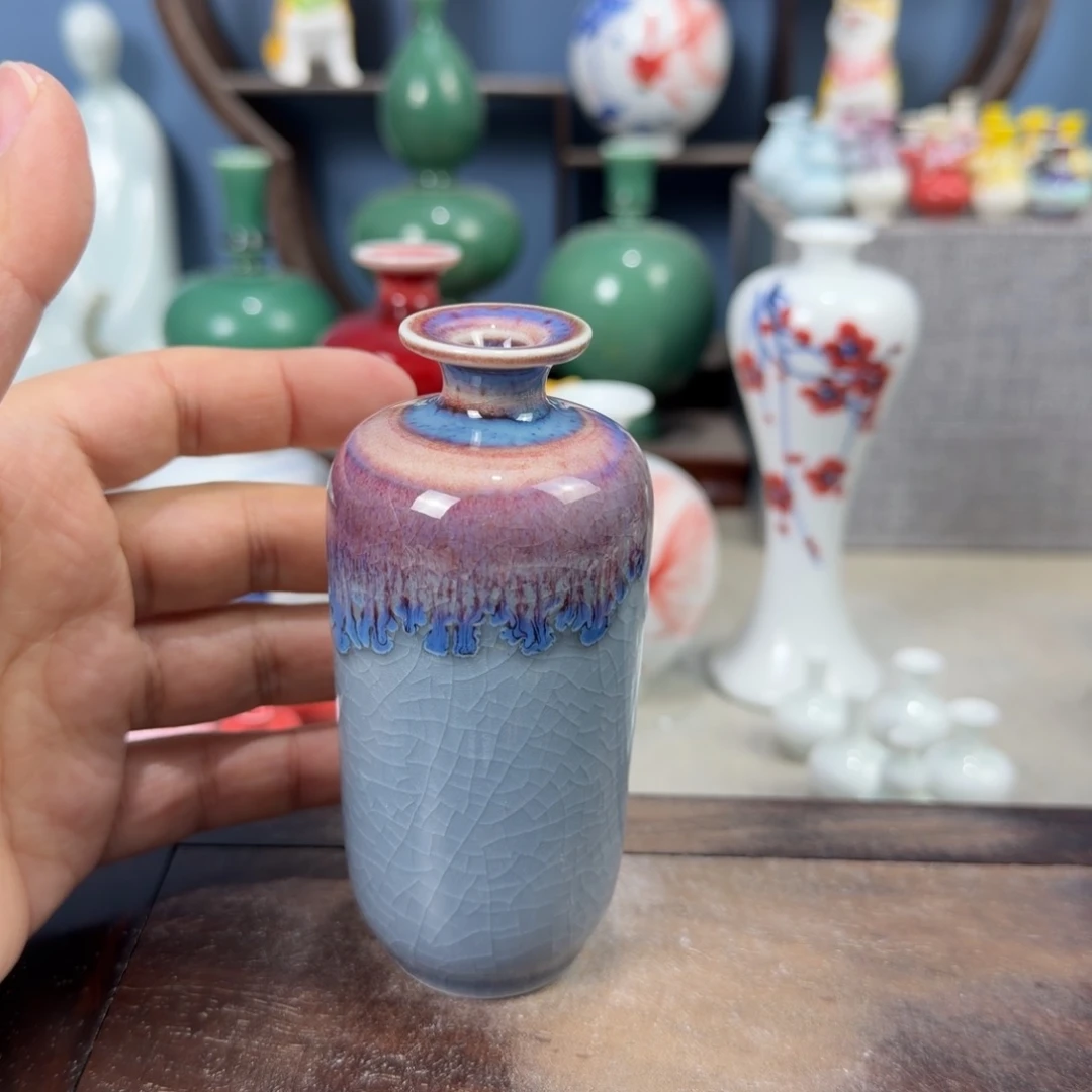 陶瓷手工小花器摆件