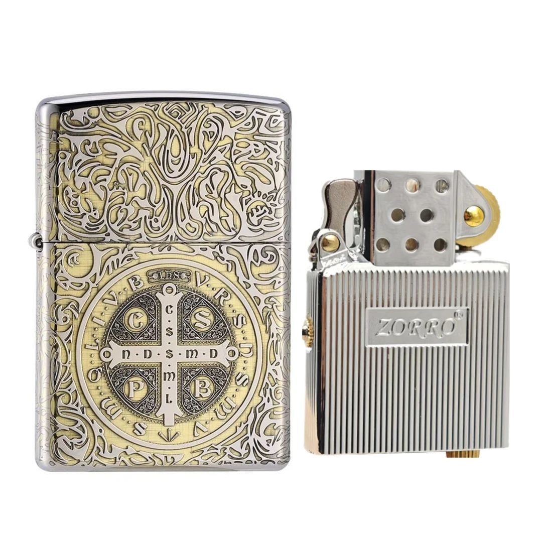 ZORRO佐罗康斯坦丁升级款密封机芯煤油打火机双面原装送男友礼物