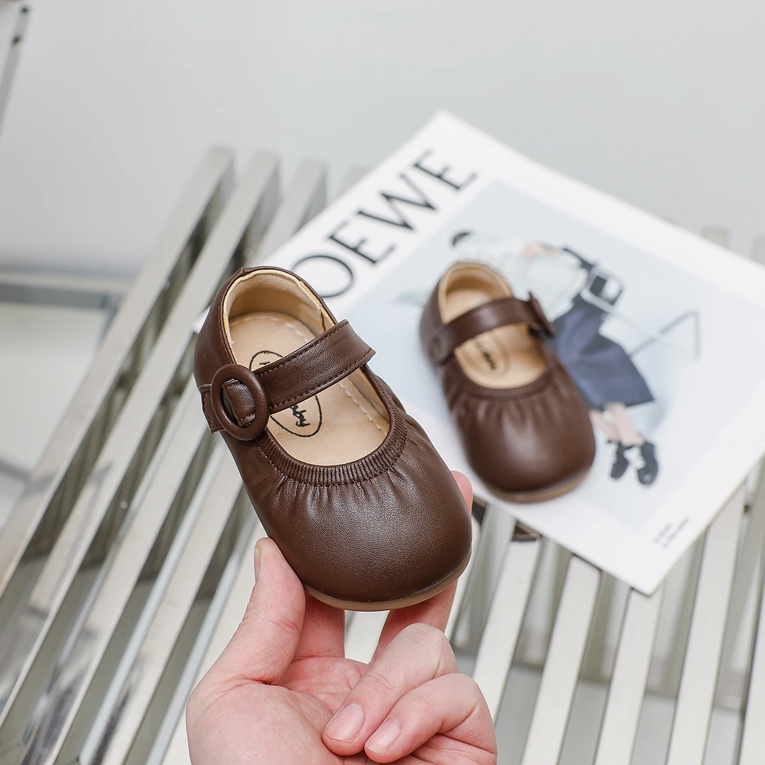 春秋舒适小童女宝宝新款婴儿学步鞋小皮鞋软底魔术贴公主鞋1030