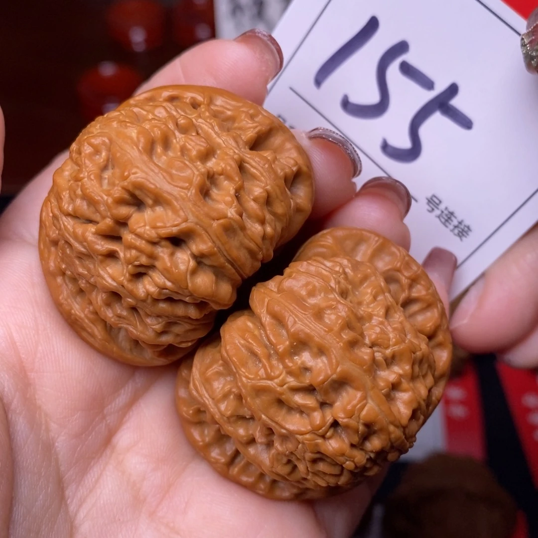 文玩核桃把件155闷尖狮子头4.3