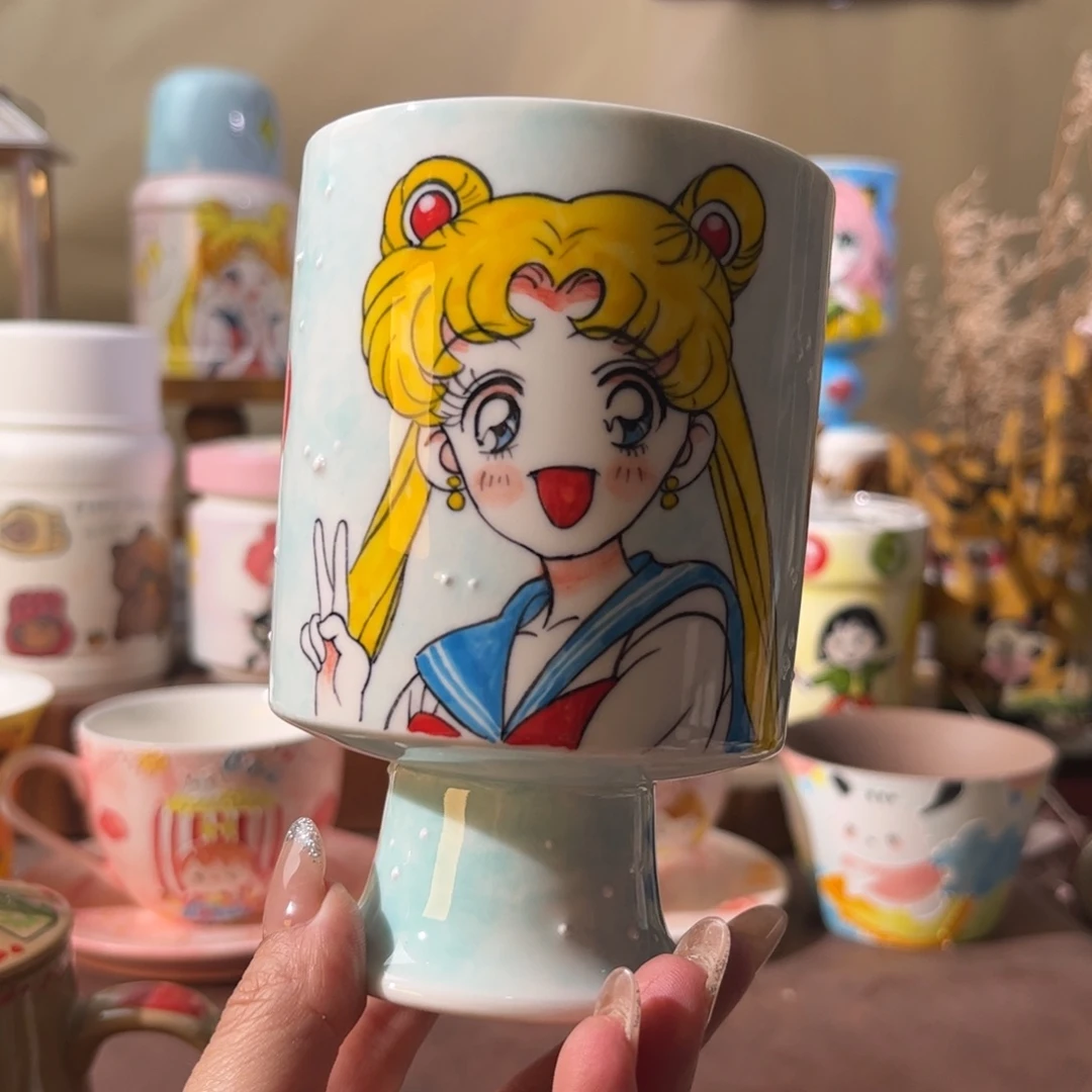 景德镇陶瓷手绘文创水杯