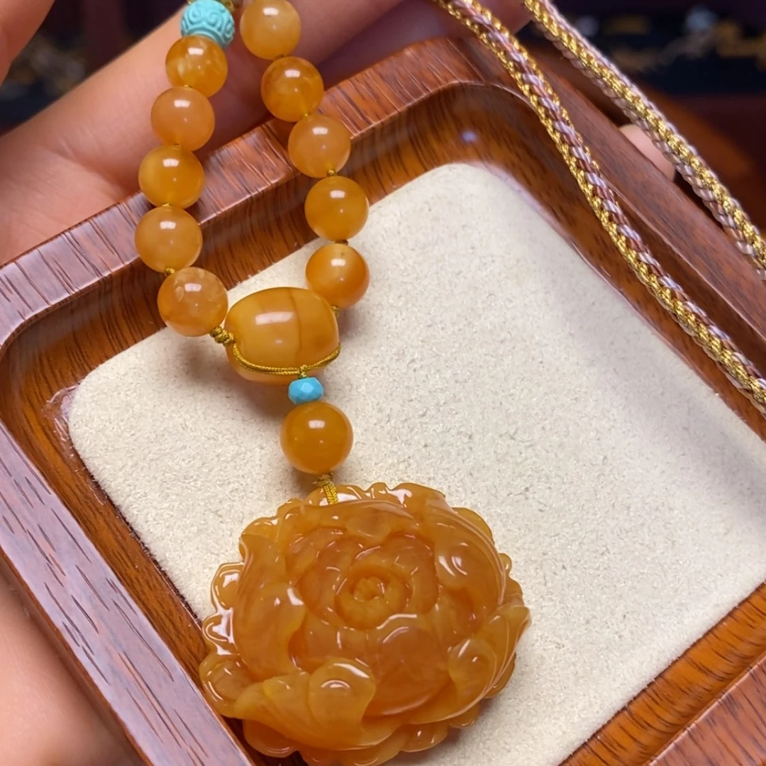 【闪购商品】蜜蜡颈饰未镶嵌项链