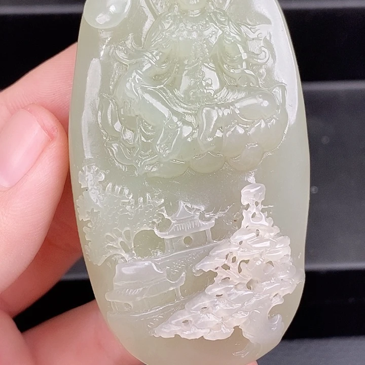 和田玉未镶嵌颈饰