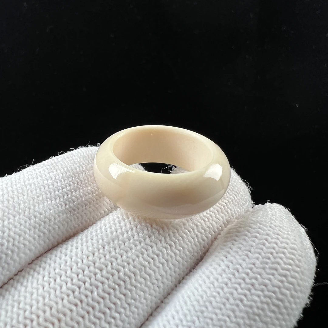 X6922天然猛犸跑环 戒圈17.5x8mm支持鉴定假一罚四