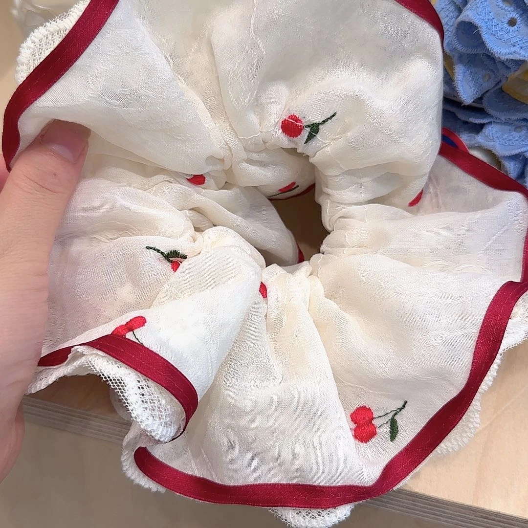 布艺非金属纯色发圈