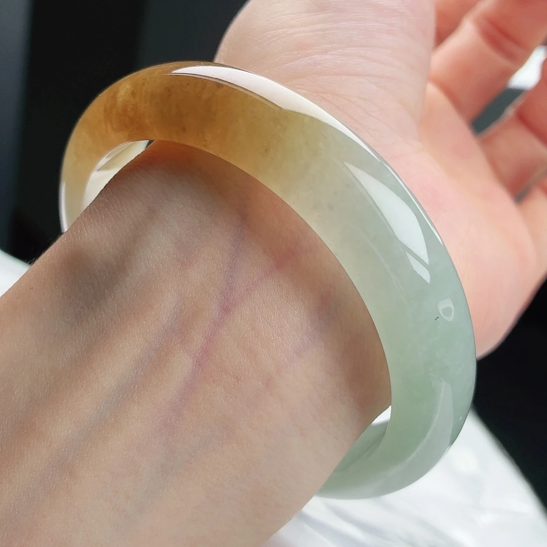 翡翠未镶嵌手镯20号正圈57 19-68