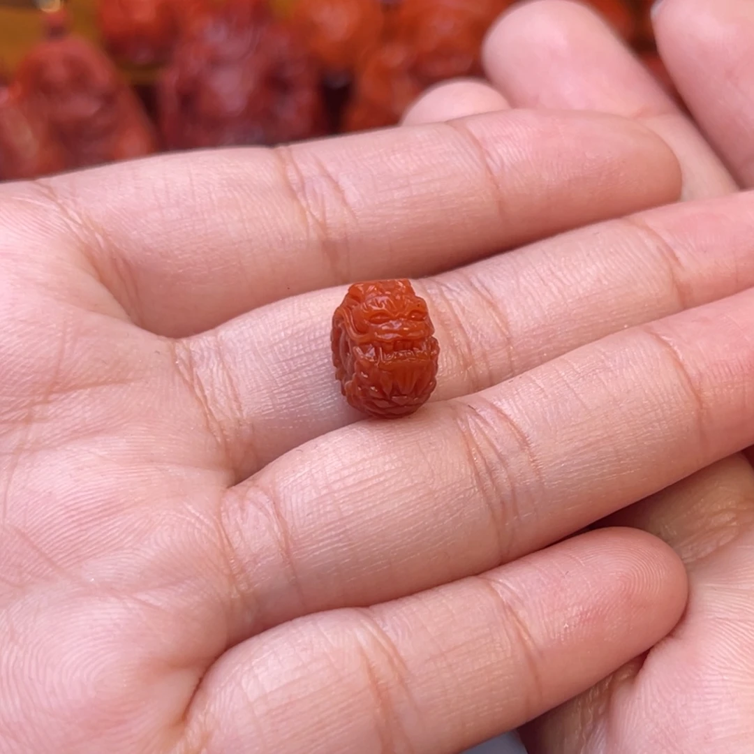 ༺****南红玛瑙未镶嵌川料瓦西12➕尺寸龙扣