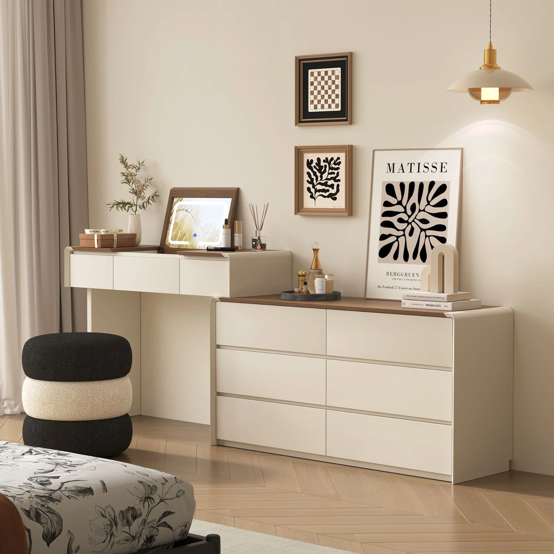 【翻盖梳妆台--胡桃色】 红星美凯龙梳妆台  镜子翻盖式化妆桌