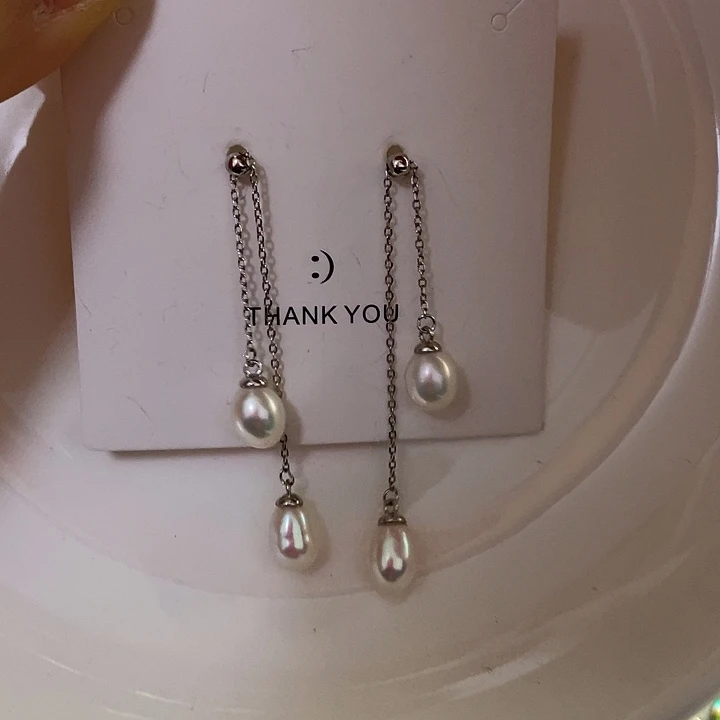 耳饰淡水珍珠银S925镶嵌