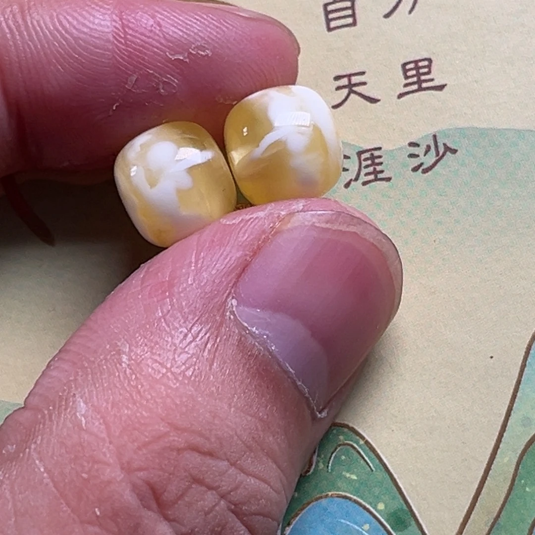 琥珀未镶嵌裸石蜜蜡同料老型10加