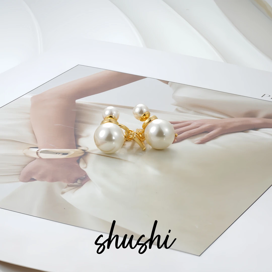 铜合金仿珍珠耳饰 耳环9128