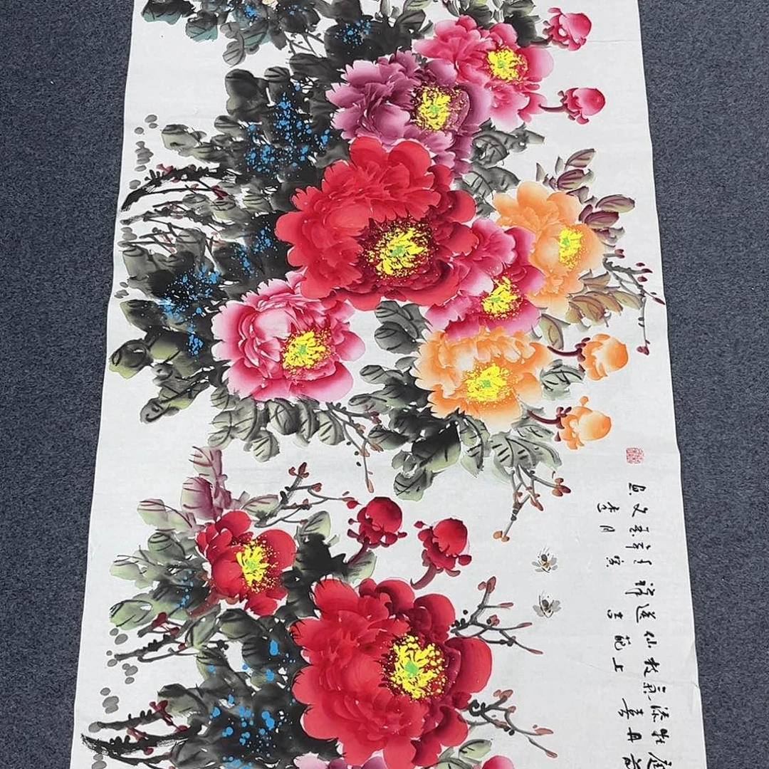 国画纯手绘宣纸国画作品