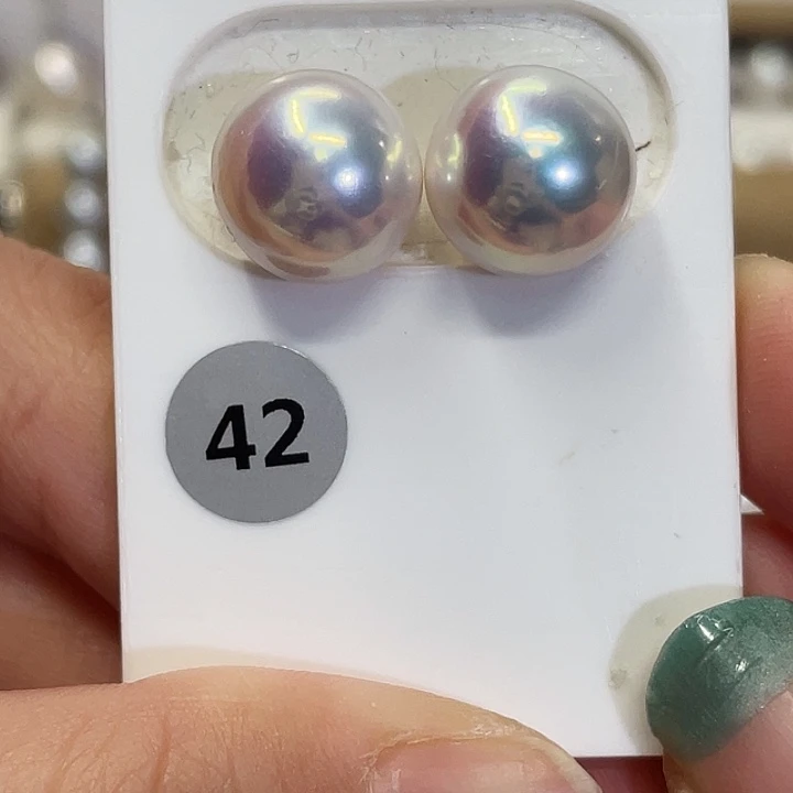 非金属11.5mm炫彩裸珠定制对珠不退换