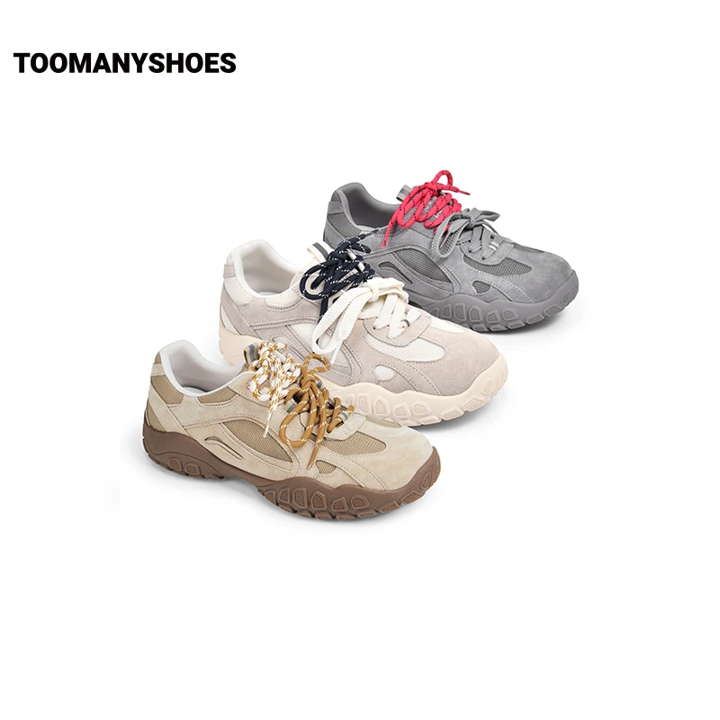 【新款欧若风】Toomanyshoes女鞋银河情书复古休闲欧若风增高老爹鞋