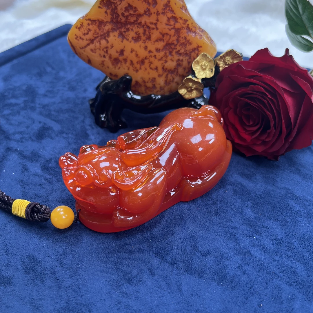 BPX6602波斯新蜜  大貔貅手把件摆件