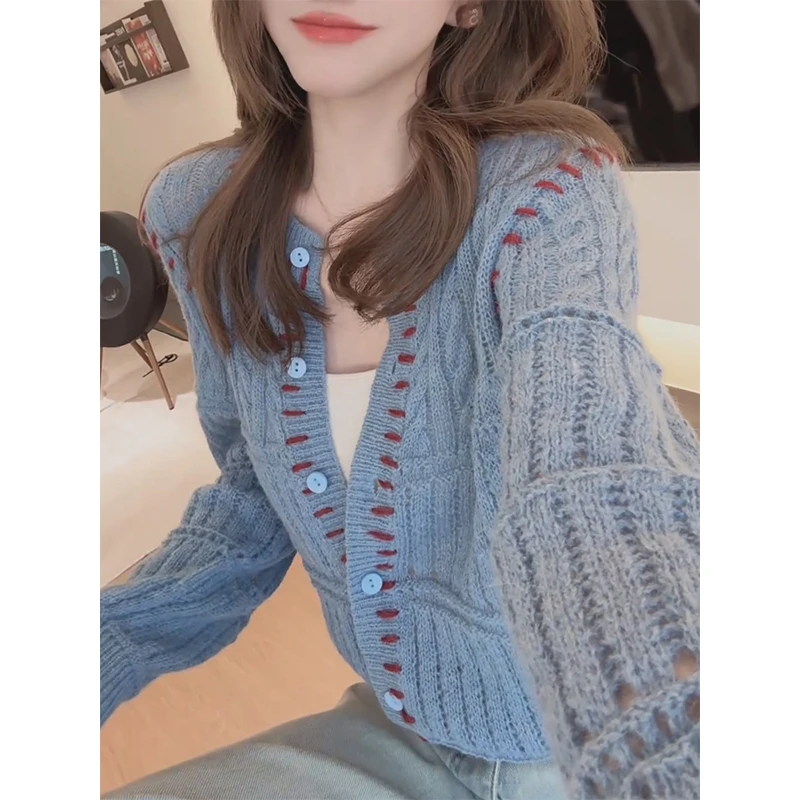 高级感超好看气质软糯针织开衫2025春季新款时尚毛衣漂亮上衣女装