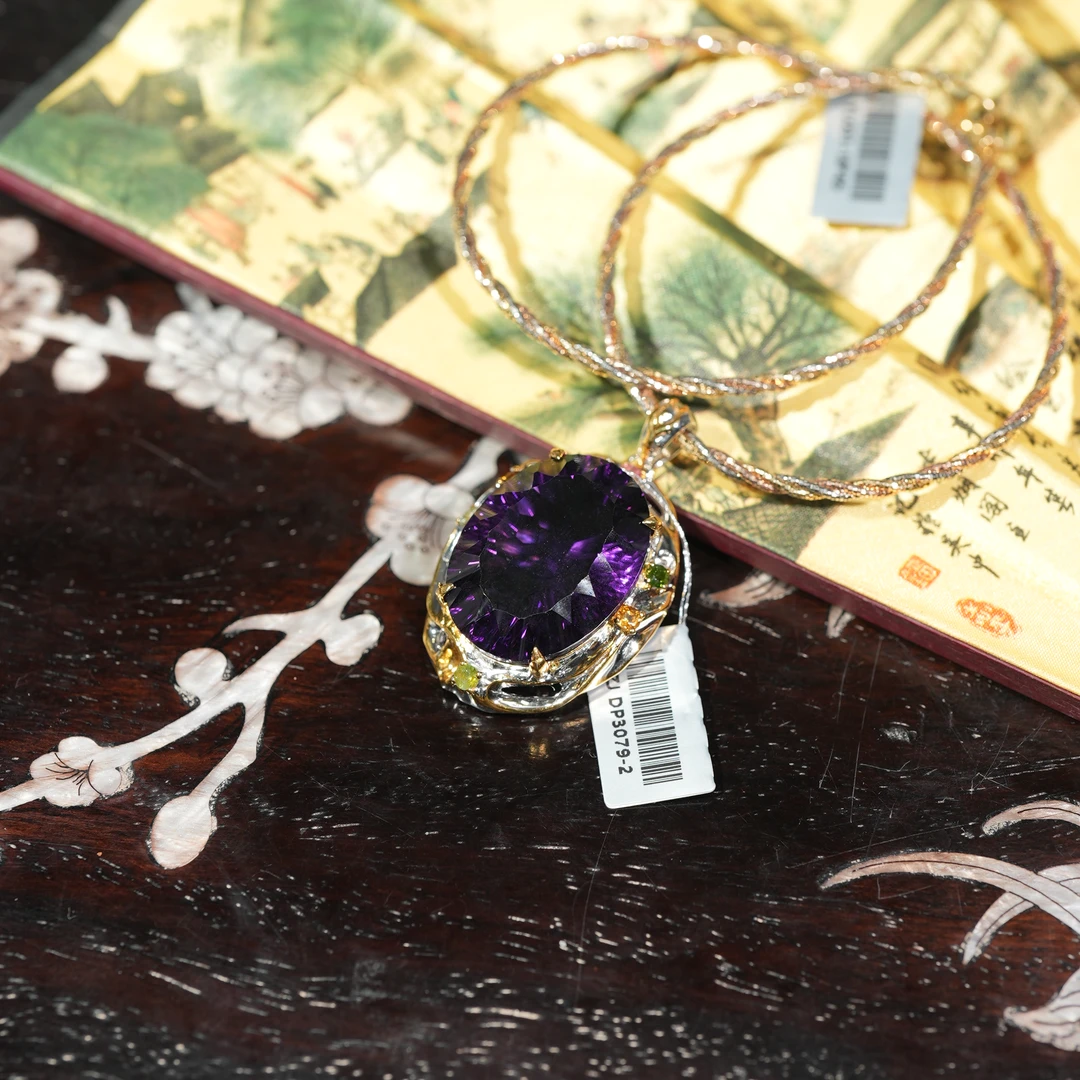 1.14香港王老板-水晶吊镶嵌坠o213