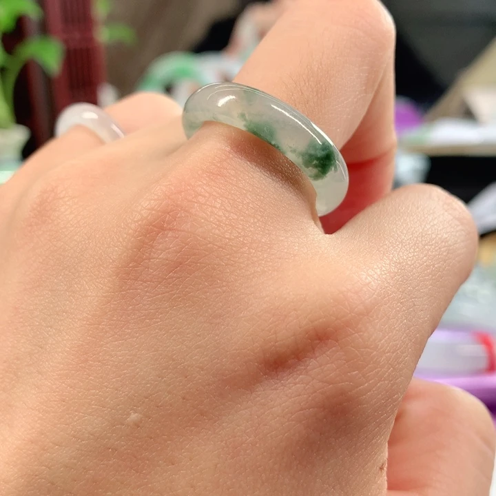 翡翠未镶嵌戒指多样性发货