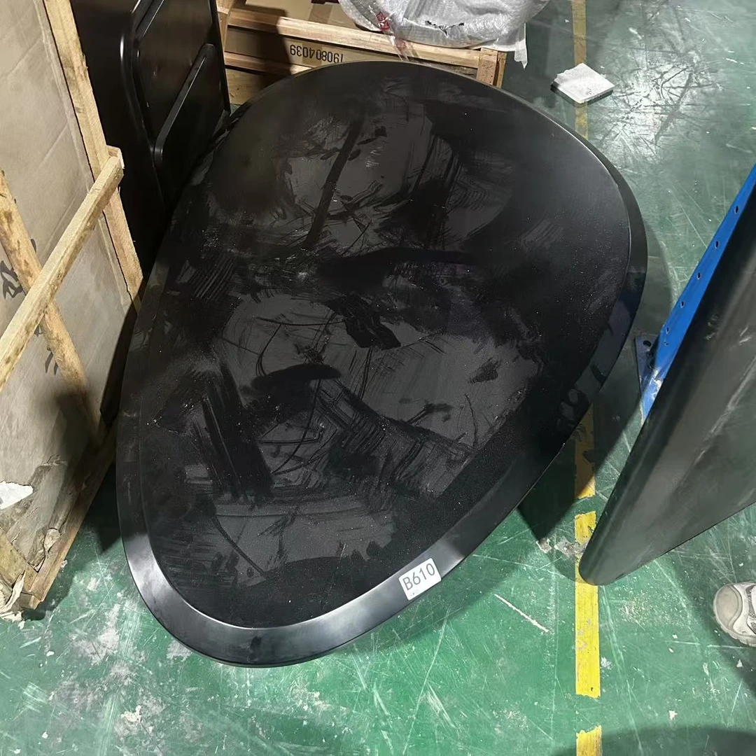 610#茶几（微瑕）117cm椭圆形长【不包安装】库存尾货（铁3）2202