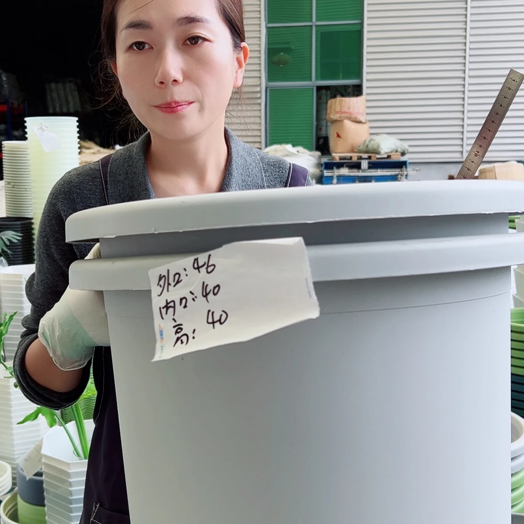 四季盆9#灰白2个无托