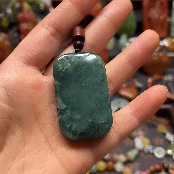未镶嵌岫玉吊坠，挂件，