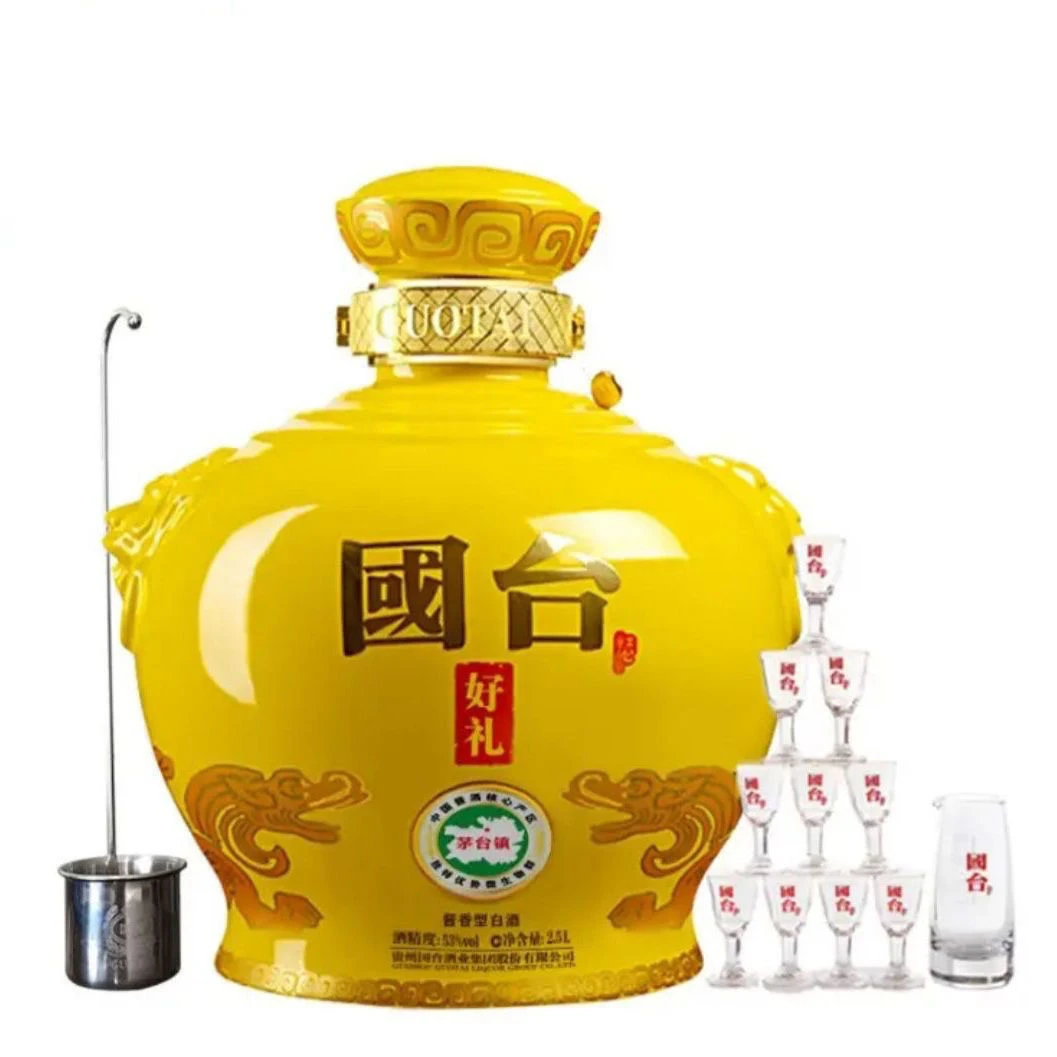国台好礼坛装酱香型白酒2.5L53度