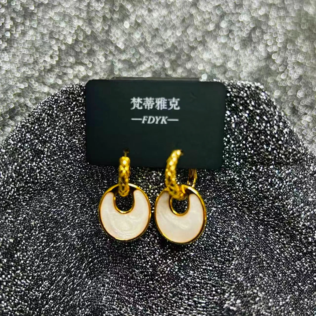 铜合金锆石耳饰 梵2160时尚耳钉