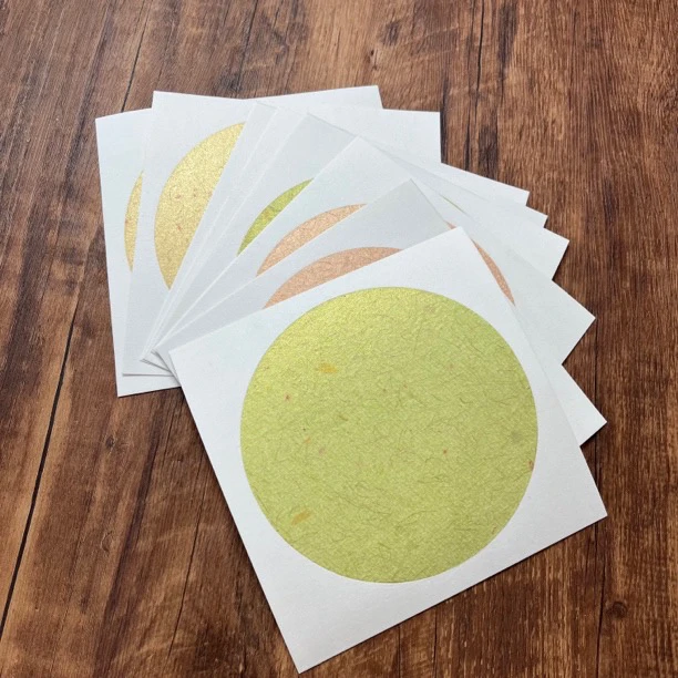 新款内圆五色霓虹七分熟软卡15*15cm