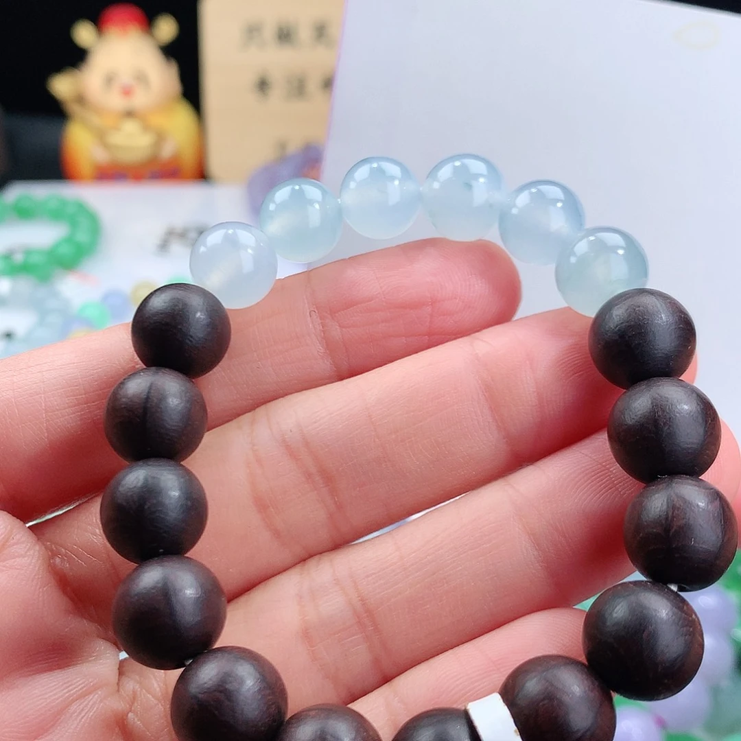 翡翠手链未镶嵌卡10mm