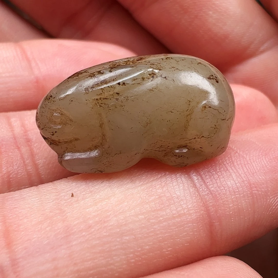 和田玉颈饰未镶嵌如**形