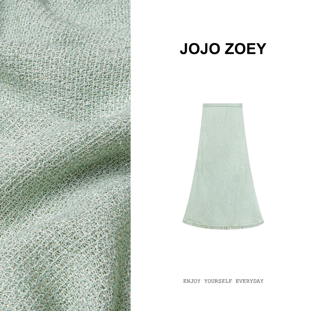 JOJO ZOEY【清仓NO退换】仲夏夜之梦~法式小香风半裙女bq-20816Q