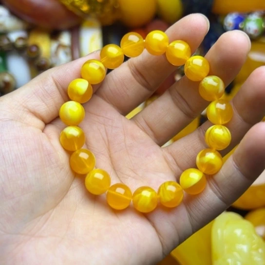 未镶嵌琥珀手链蜜蜡