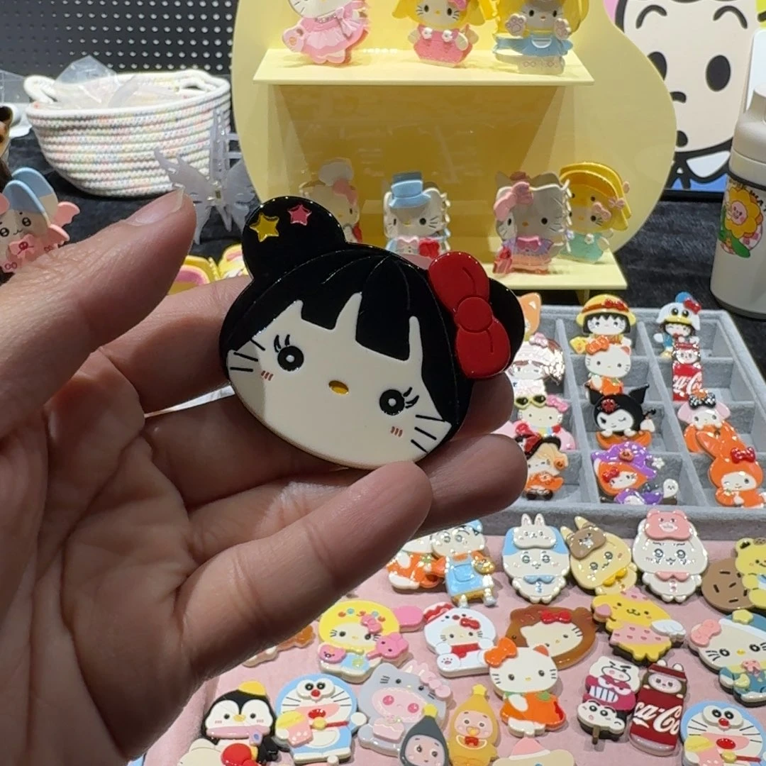 醋酸非金属黑色丸子头微瑕