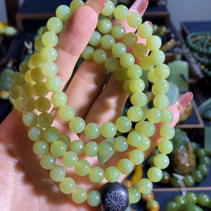 和田玉套链未镶嵌风****.