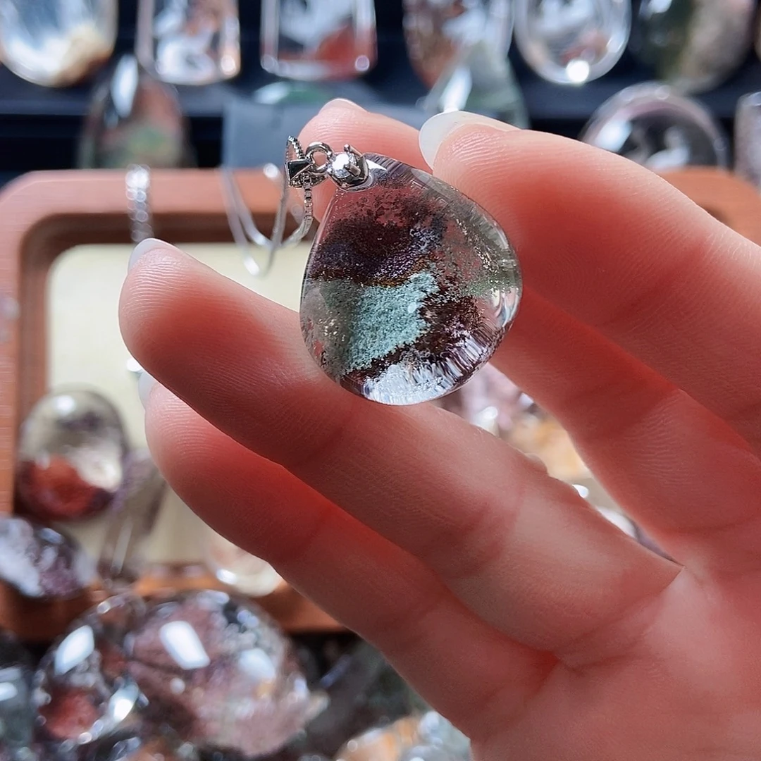 颈饰水晶未镶嵌绿幽灵