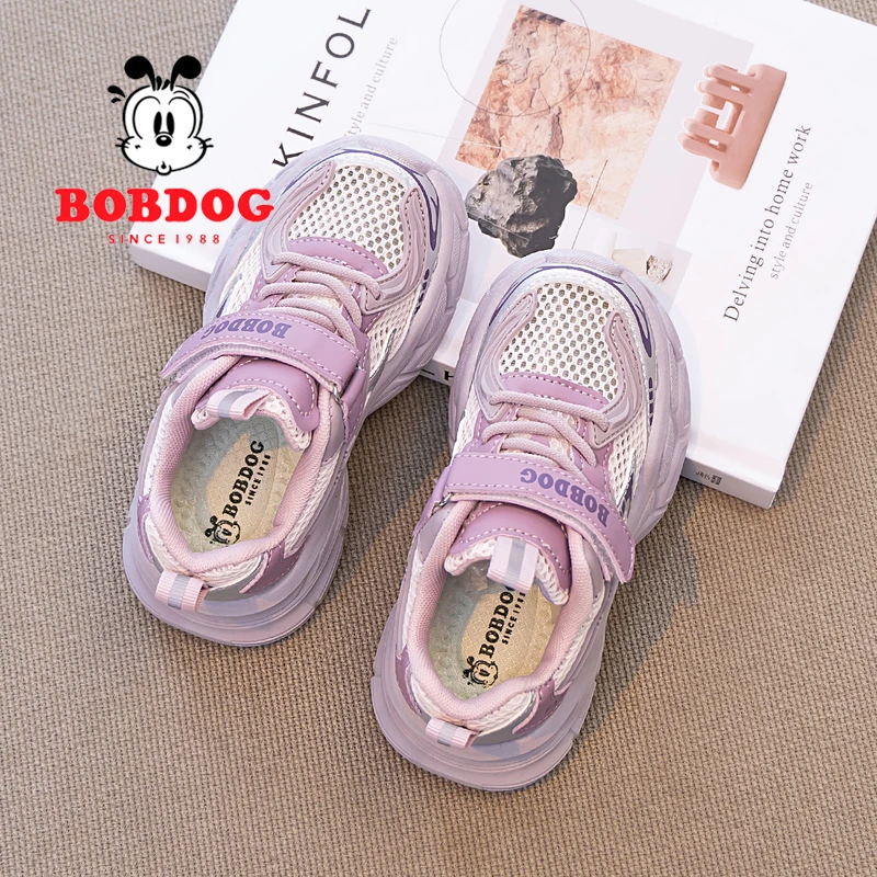 巴布豆女童运动鞋2025春夏季爆款儿童网面透气潮流时尚亲子老爹鞋