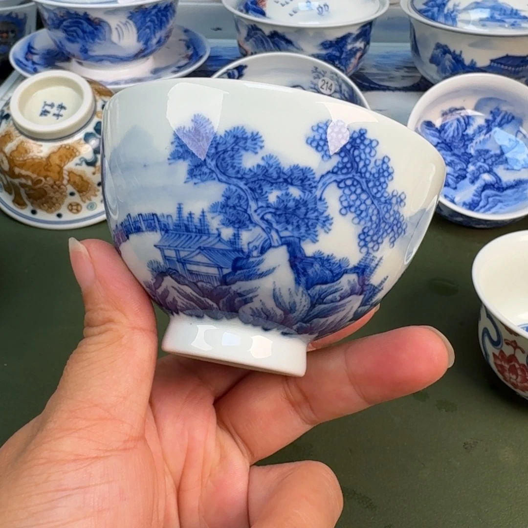 景德镇纯手绘茶具圆圆206