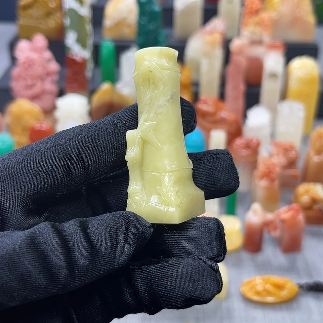 青田石印石包邮包刻7989