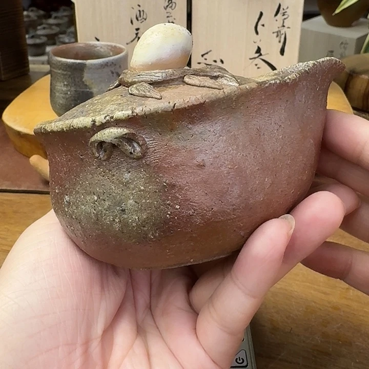 柴岗守备前烧山土手捻宝瓶福利一口价