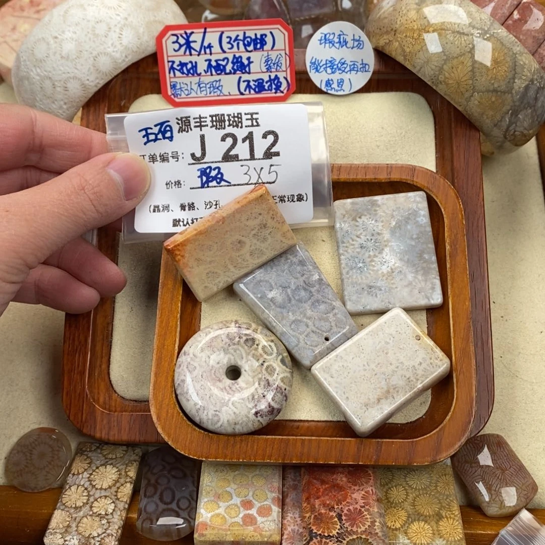 硅化玉颈饰未镶嵌五*